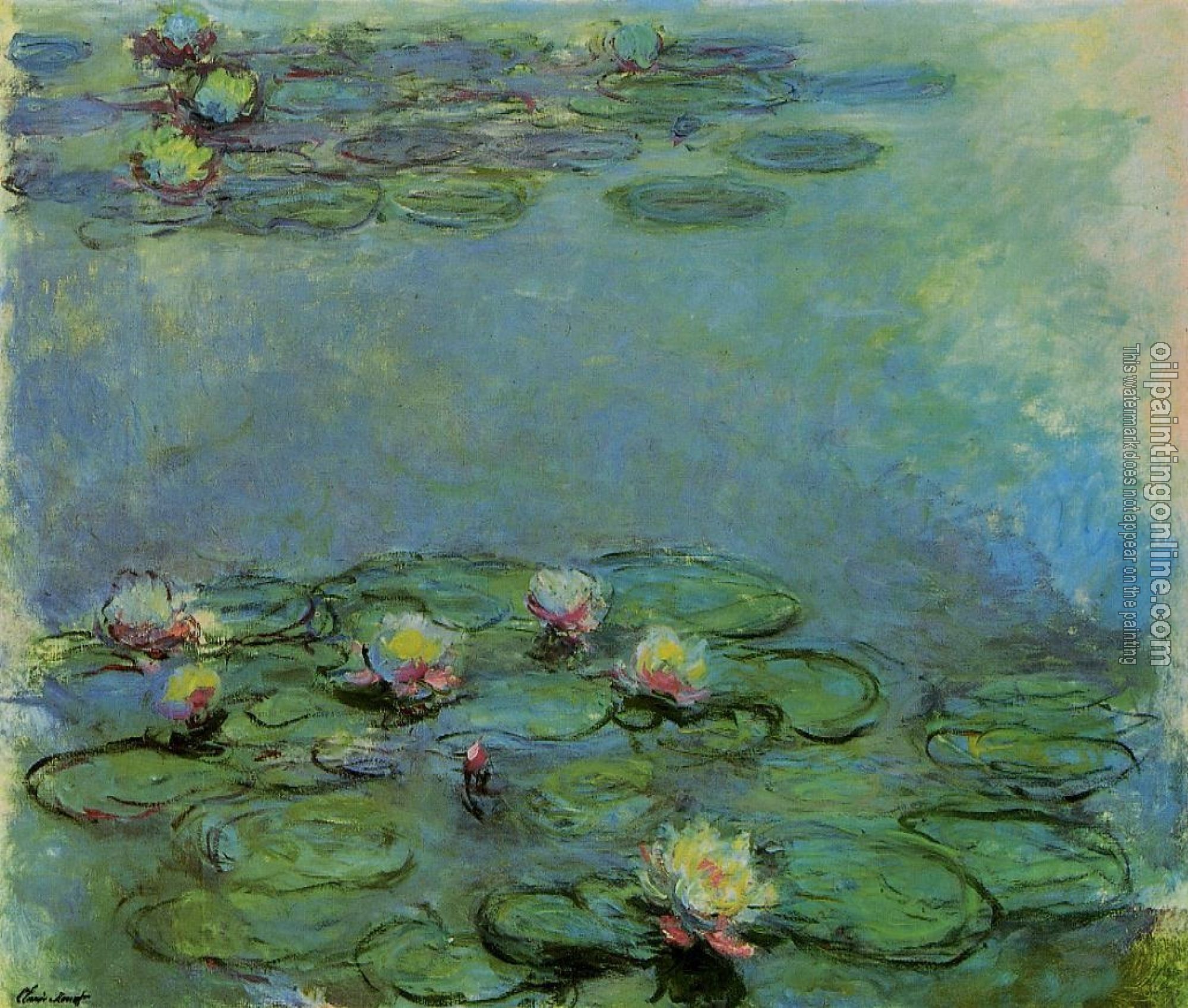Monet, Claude Oscar - Water Lilies
